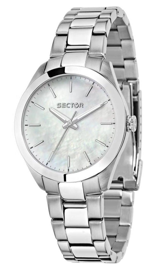 Sector 220 Just Time Stainless Steel Pärlemorskiva Quartz R3253588522 Damklocka