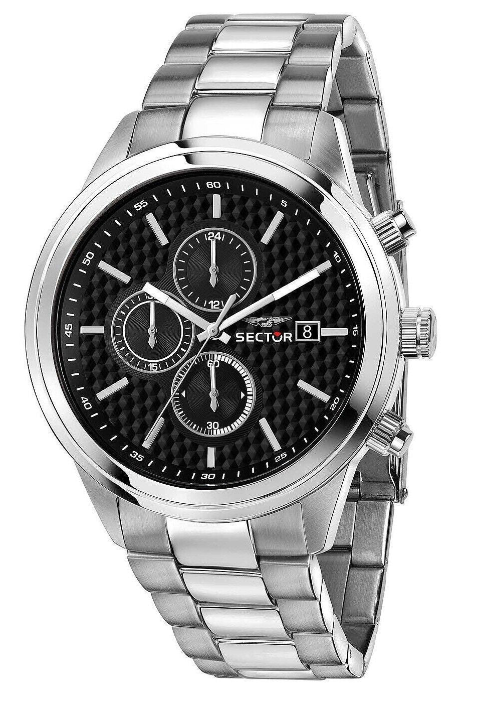 Sector 670 Chronograph Rostfritt stål Svart Urtavla Quartz R3273740002 Herrklocka
