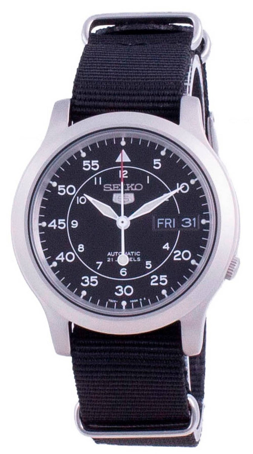Seiko 5 Military SNK809K2-var-NATOS13 herrklocka med automatisk nylonrem