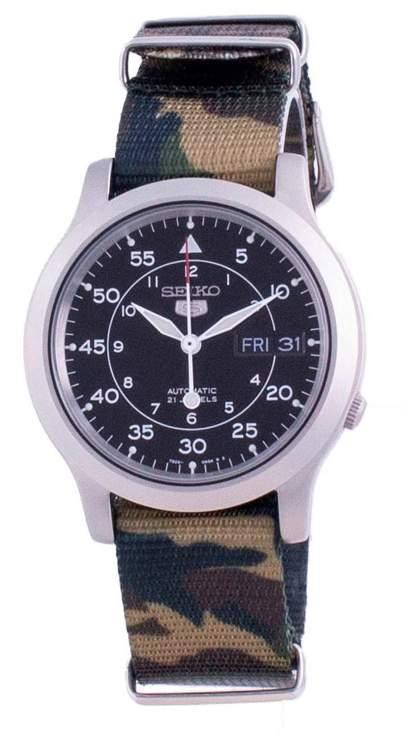 Seiko 5 Military SNK809K2-var-NATOS18 automatisk nylonarmband herrklocka