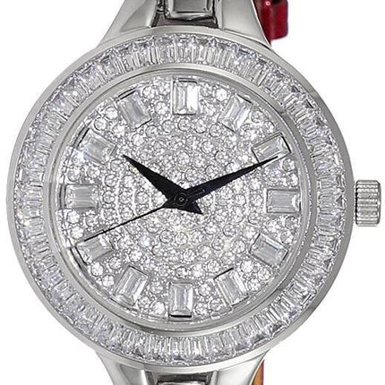 Adee Kaye Mondo G-3 Collection Crystal Accents österrikisk stenurtavla Quartz AK2522-L Damklocka
