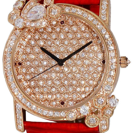Adee Kaye Royale Collection Crystal Accenter Rose Gold Österrikisk stenurtavla Quartz AK2000-LRG Damklocka
