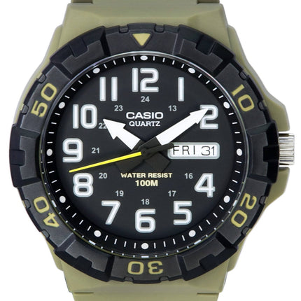 Casio Analog Resin Armband Svart Urtavla Quartz MRW-210H-5A MRW210H-5 100M herrklocka