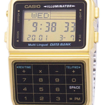 Casio Digital Databank i rostfritt stål Flerspråkig DBC-611G-1DF DBC611G-1DF Herrklocka