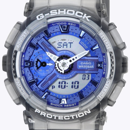Casio G-Shock Analog Digital Blue Dial Quartz GMA-S110TB-8A 200M damklocka