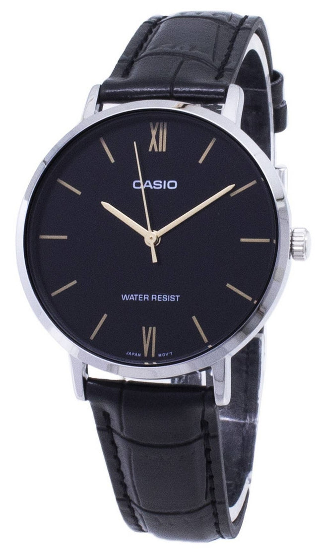 Casio Quartz LTP-VT01L-1B LTPVT01L-1B analog damklocka
