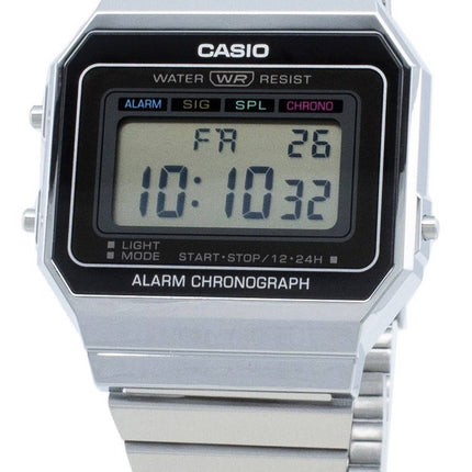 Casio Youth Digital A700W-1A A700W-1 Alarm Quartz herrklocka