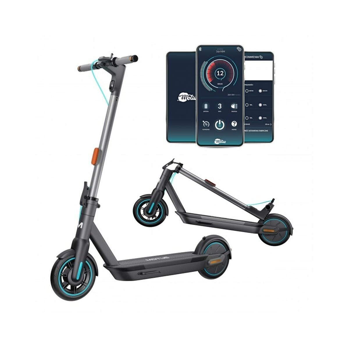 Elskoter Motus Scooty 10 Svart 350 W