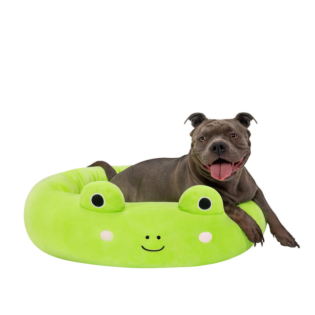 FURVEO - Rund bädd för hund och katt Wendy the Frog, cirka 61 cm, JPT0089-L
