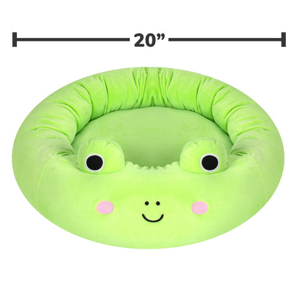 FURVEO - Rund bädd för hund och katt Wendy the Frog, cirka 61 cm, JPT0089-S