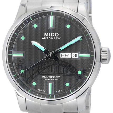 Mido Multifort IBA Limited Edition Antracit Urtavla Automatisk M005.430.11.061.81 M0054301106181 100M Herrklocka