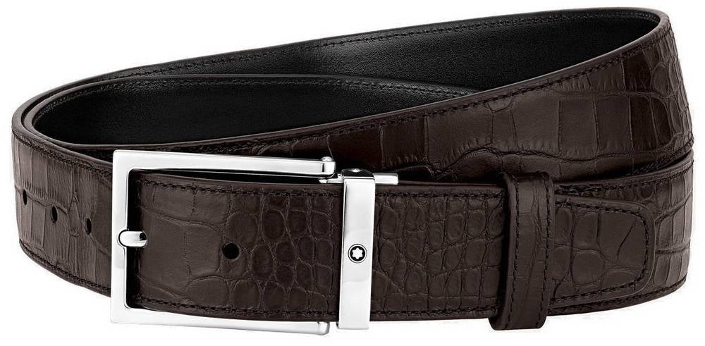 Montblanc 126739 Brunt läderbälte för män