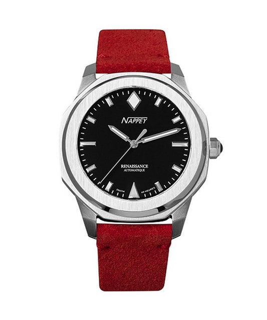 Nappey Renaissance Steel And White Automatisk NY41-AD2M-3B4A 200M unisexklocka