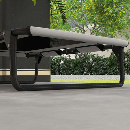 PAWROOM - Foldable mesh raised dog bed - outdoors & breathable 75x51x18 cm