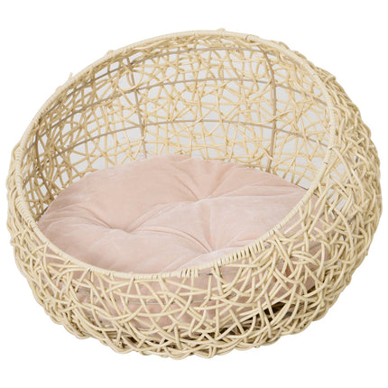 PAWROOM - Hundbädd för hundens vila och sovstunder, beige, Ø56×35 cm