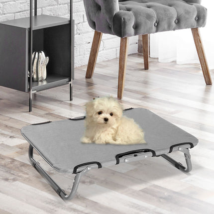 PAWROOM - Outdoor bed for dogs and cats, foldable, grey, 59x46x15 cm