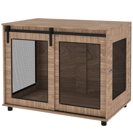 PAWROOM - Dog cage furniture, large steel, 2-door side table 98x60x78 cm