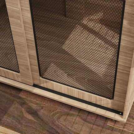 PAWROOM - Dog cage furniture, large steel, 2-door side table 98x60x78 cm
