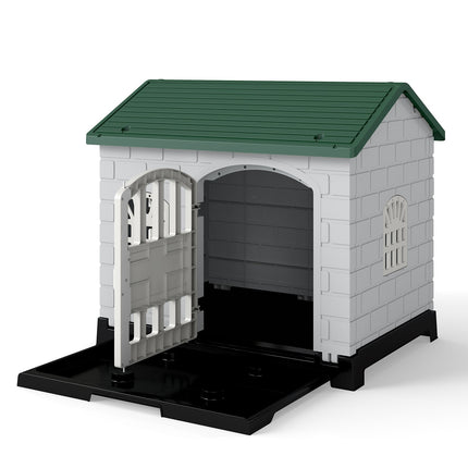 PAWROOM - Hundkoja för utomhusbruk med ventilation, 75×58×65 cm, PU10084LS