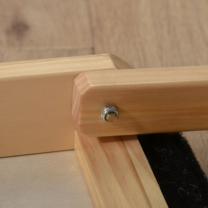 PAWROOM - Adjustable dog ramp with non-slip mat, pine, 90x40x61cm