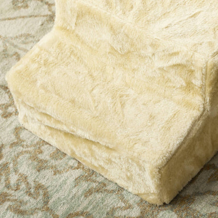 PAWROOM - Hundtrappa för vägen upp till säng och soffa, beige, 46×35×35 cm