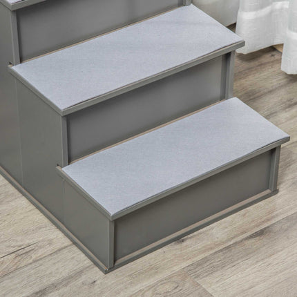 PAWROOM - Hundtrappa för vägen upp till säng och soffa, grå, 40×59×54,2 cm