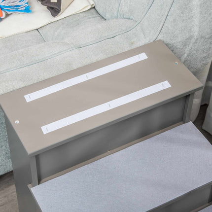 PAWROOM - Hundtrappa för vägen upp till säng och soffa, grå, 40×59×54,2 cm