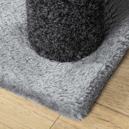 PAWROOM - Pet step with scratching post, 4 steps grey, 60x40x64 cm
