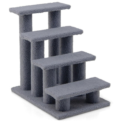 PAWROOM - Hundtrappa för vägen upp till säng och soffa, grå, 61×41×60 cm