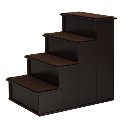 PAWROOM - Hundtrappa för vägen upp till säng och soffa, mörkbrun, 40×59×54,2 cm