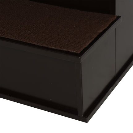 PAWROOM - Hundtrappa för vägen upp till säng och soffa, mörkbrun, 40×59×54,2 cm