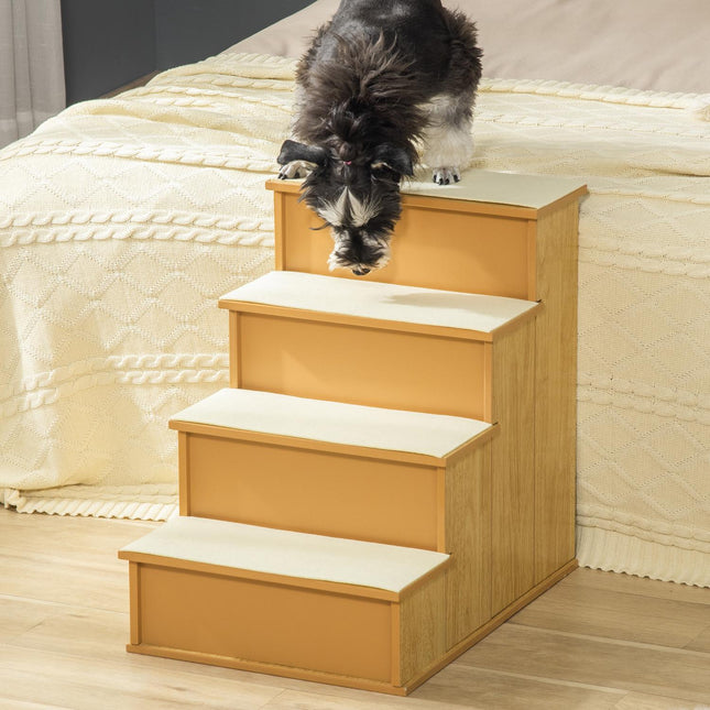 PAWROOM - Hundtrappa för vägen upp till säng och soffa, natur, 40×59×54,2 cm