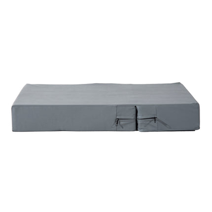 PAWROOM - Foldable 2-Step Pet Stairs for Cats and Dogs, Grey, 45x39x20cm