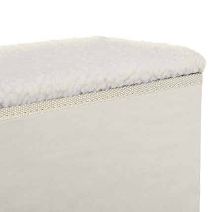 PAWROOM - Hundtrappa med 3 steg och förvaring, vit, 40×54×48 cm