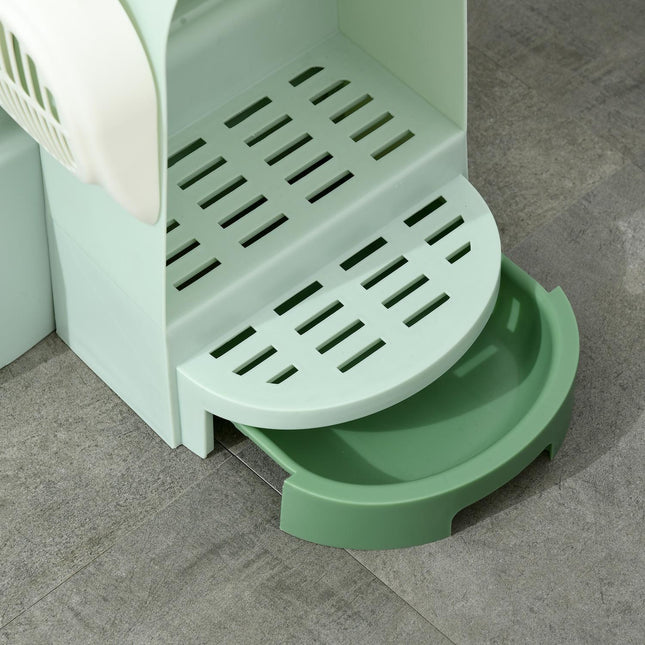 PAWROOM - Katthus för kattens egen plats i hemmet, grön/svart, 52×60×42 cm