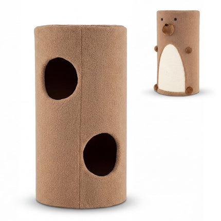 PAWROOM - Katthus för kattens krypin och vilostunder, brun, 35×66 cm