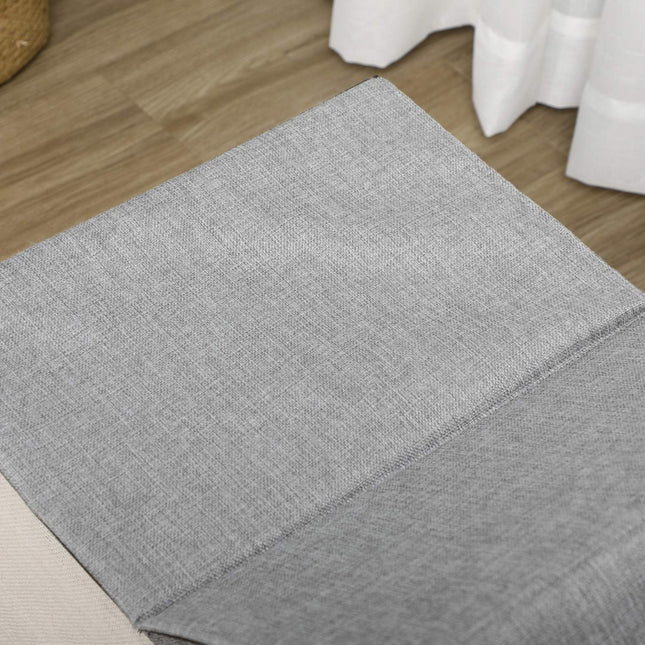 PAWROOM - Kattkoja med mjuk plysch, grå/cremevit, 65×41×45,5 cm