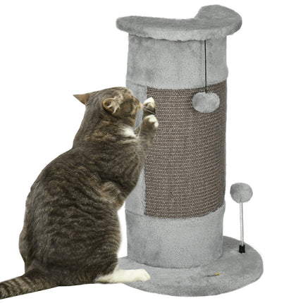 PAWROOM - Klöspelare för kattens klösstunder i hemmet, grå, 58 cm