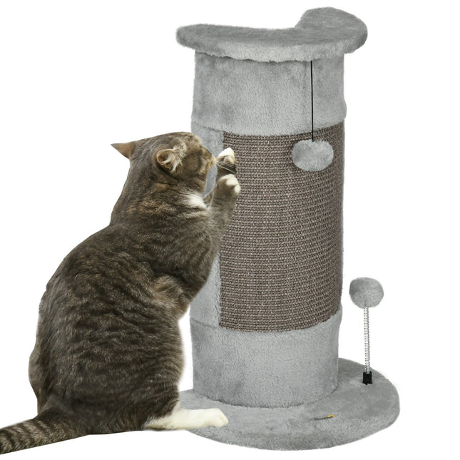 PAWROOM - Klöspelare för kattens klösstunder i hemmet, grå, 58 cm