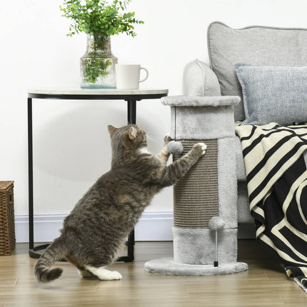 PAWROOM - Klöspelare för kattens klösstunder i hemmet, grå, 58 cm