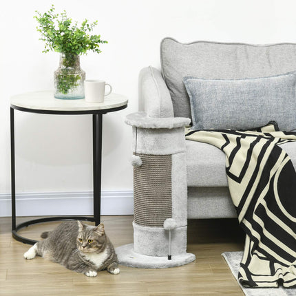 PAWROOM - Klöspelare för kattens klösstunder i hemmet, grå, 58 cm