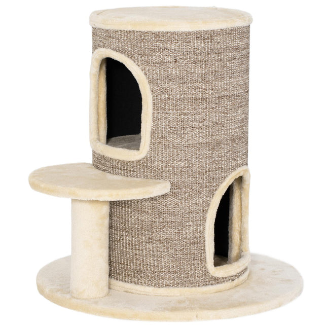 PAWROOM - Klösträd med 2 nivåer och liggplattform, beige/brun, 61 cm