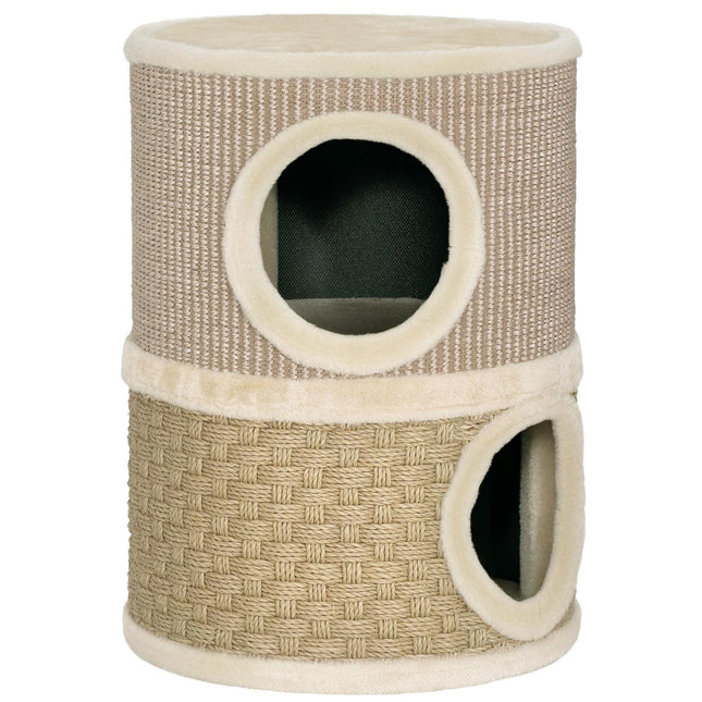 PAWROOM - Klösträd med 2 nivåer, sisal och klösbräda, brun, 49 cm