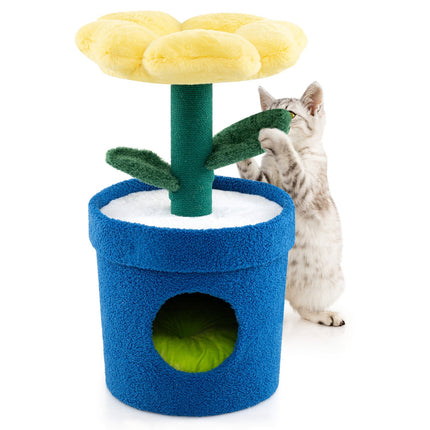 PAWROOM - Cat Tree for Indoor Cats - Flower Perch, Condo, 72 cm