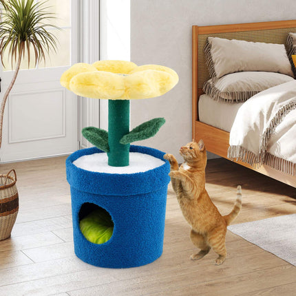 PAWROOM - Cat Tree for Indoor Cats - Flower Perch, Condo, 72 cm