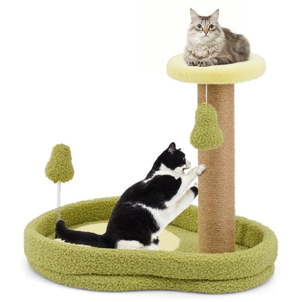 PAWROOM - Klösträd med jute för klös och aktivitet i hemmet, grön, 50 cm