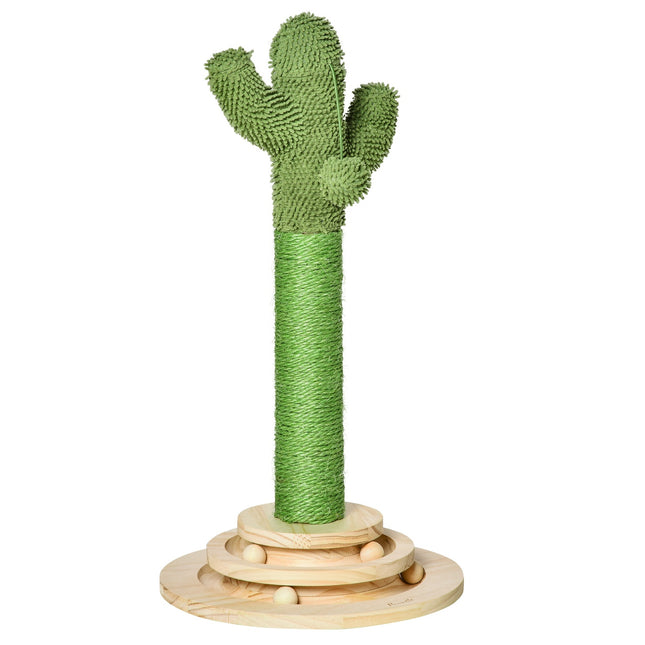 PAWROOM - Klösträd med kaktusform och sisal, grön/natur, 60 cm