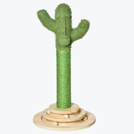 PAWROOM - Klösträd med kaktusform och sisal, grön/natur, 60 cm