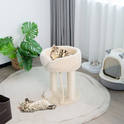 PAWROOM - Klösträd med sisal för kattens egna klösstunder, beige, 53 cm