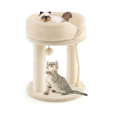 PAWROOM - Klösträd med sisal för kattens egna klösstunder, beige, 53 cm